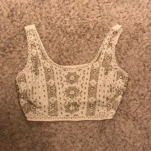 Urban Outfitters embellished raga crop top